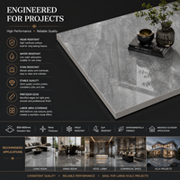 Carrelage en porcelaine effet marbre style chinois, 800x800mm, double face, pour projets modernes et grands ensembles intérieurs