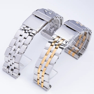 Pulsera de reloj de acero inoxidable sólido de 18, 20, 22, 24mm, 316L, apta para correas <span class=keywords><strong>Breitling</strong></span> para reloj Avenger superocean - Product Image 1