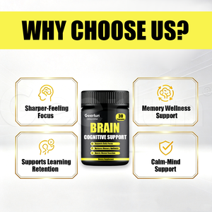 Cápsulas <span class=keywords><strong>para</strong></span> <span class=keywords><strong>Mejorar</strong></span> la Función Cerebral al por Mayor con Vitamina B6, Enfoque, <span class=keywords><strong>Memoria</strong></span> <span class=keywords><strong>y</strong></span> Reacción Mental, Suplemento Nootrópico - Product Image 4