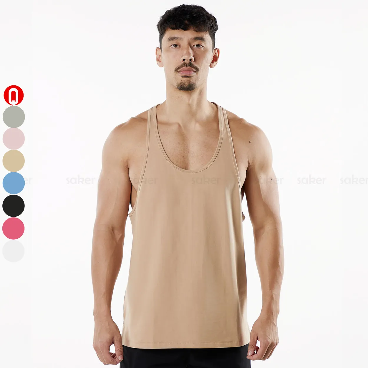 Wholesale Men Breathable Sleeveless Tank Top Gym Fitness Loose Racerback Running Workout Plus Size Tank Tops For Men