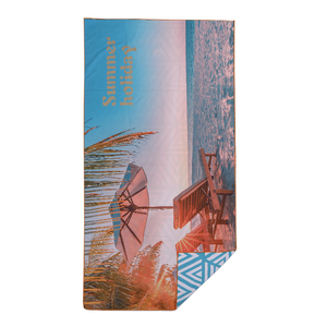 Toalla de Playa de Microfibra Absorbente de Secado Rápido con Estampado Floral para Todas las Estaciones, Sublimación, Reciclada, Libre de Arena, Venta al Por Mayor - Product Image 2
