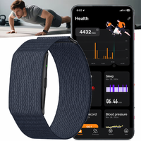 Bracelet Connecté Sans Écran pour Suivi d'Activité Physique, Surveillance 24H de l'Oxygène Sanguin et de la VRC, GPS, Rapport de Santé IA pour la Course à Pied - Vente en Gros