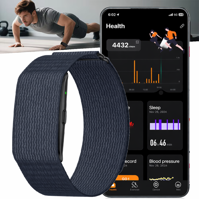 Wholesale Fitness Tracker No Display Smart Bracelet 24H Blood Oxygen HRV Monitoring GPS Running AI Health Report
