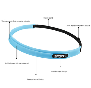 Silicone Sweatband - Anti-Slip Fitness <b>Headband</b>, <b>Sweat</b>-Absorbing for Running, Cycling, Basketball & Workout - Product Image 3