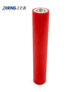 Tùy chỉnh cao su-tráng Con lăn Polyurethane lái xe bánh xe quanh co máy dây tước dây cho ăn Bánh xe <span class=keywords><strong>PU</strong></span> hướng dẫn bánh xe - Product Image 2
