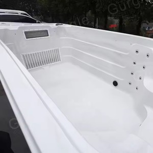 Piscina <span class=keywords><strong>de</strong></span> Nado Contracorriente para Exterior <span class=keywords><strong>de</strong></span> 5.8 M <span class=keywords><strong>con</strong></span> Zona <span class=keywords><strong>de</strong></span> Spa y <span class=keywords><strong>Jacuzzi</strong></span>, Sistema Balboa, Corriente <span class=keywords><strong>de</strong></span> Velocidad Variable, Lujoso Swim Spa - Product Image 4