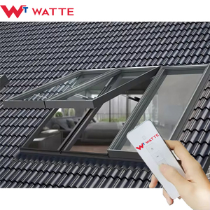Lucernario elettrico motorizzato in lega di alluminio luce diurna operabile per copertura <span class=keywords><strong>finestra</strong></span> di vetro isolante per casa Villa <span class=keywords><strong>tetto</strong></span> inclinato - Product Image 3