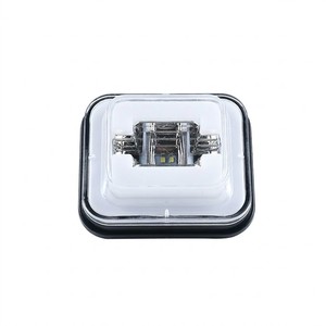 Luce Posteriore LED Quadrata per Camion, COB Centrale Colorata, Interno Bianco Rosso Ambra, 12V 24V, per Camion, Rimorchi, Furgoni, Impermeabile - Product Image 6