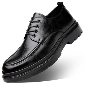 Zapatos de Cuero Casuales de Negocios para Hombre, Zapatos Formales de Cuero Suave con Suela Gruesa, Zapatos de Conducir a la Moda para Jóvenes de 18 a 40 Años - Product Image 5