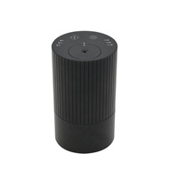Difusor de Aroma para Coche de Cuero al por Mayor, 100ml, para Portavasos, USB, Ultrasónico, Silencioso, Control Táctil, CE FCC