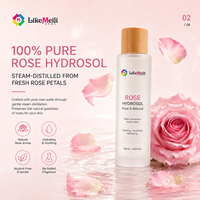 Tonique à l'hydrolat de rose 120ml, eau florale de Rosa Damascena, sans alcool, hydratant, apaisant, rafraîchissant, brume pour le visage pour tous types de peaux