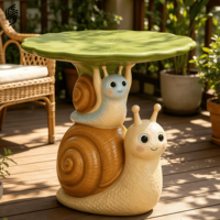 Statue de table en fibre de verre personnalisée en forme d'animal de dessin animé pour la décoration moderne de la maison et des restaurants