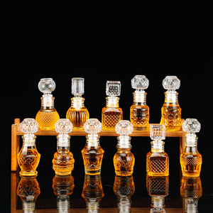 Bouteille à <span class=keywords><strong>whisky</strong></span> miniature personnalisée avec logo, 50 ml, en verre taillé, petite carafe à liqueur pour cadeaux de mariage - Product Image 6