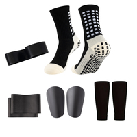 Chaussettes de sport antidérapantes de football pour adultes avec mini protège-tibia et protège-jambes pour adultes dans le sport