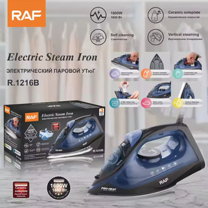 Fer à vapeur électrique 1600 W, fer à repasser portable avec semelle en céramique antiadhésive pour vêtements, avec vapeur verticale réglable - Product Image 6