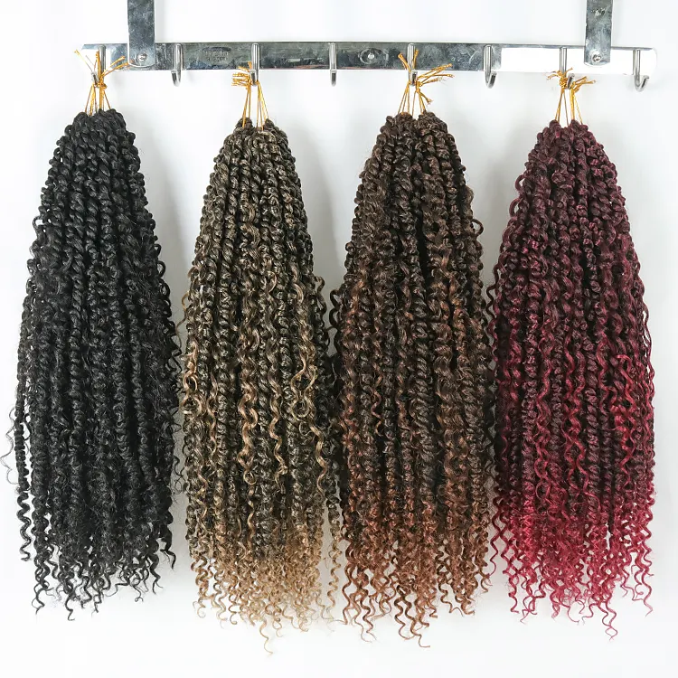 Julianna Synthetic Crochet Braid ing Haar verlängerungen 14 18 24 Zoll Boho Passion Twist Hair