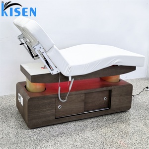 Cama de Belleza Moderna KISEN, Equipo de Salón, Cama Cosmética Facial de Lujo con 4 Motores, Control Eléctrico de Pie, Mesa de Masaje con Luz - Product Image 2