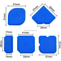 Kit de 5 outils de finition pour joints de carrelage en silicone et acrylique, grattoir à joint, raclette, personnalisable OEM, Chine