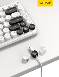 Lamicall STRK02 Universeller Handy-Ladekabelhalter 6er-Pack Verstellbare Federkabel-Management-<span class=keywords><strong>Clips</strong></span> Glatter Kabelorganisator für USB - Product Image 2