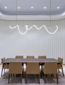 <span class=keywords><strong>Luminaire</strong></span> suspendu noir de Style nordique <span class=keywords><strong>Long</strong></span> tube de Silicone de lampe suspendue pour lustres d'îlot de cuisine lampes suspendues - Product Image 2