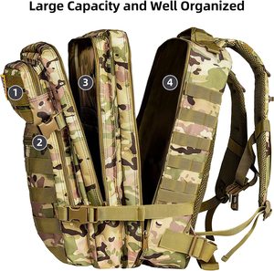 Sac à dos tactique Oxford 900d de qualité supérieure personnalisé 2025, sac à dos de combat, sac à dos de randonnée, sac à dos - Product Image 5
