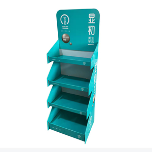 Étagères d'affichage en carton pop personnalisées de qualité supérieure, présentoirs de sol pour supermarchés - Product Image 1