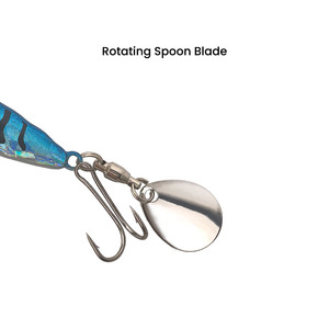 Leurre de pêche métallique crevette pour lancer longue distance 7g 13g 19g 26g, spinnerbait rotatif, leurre dur imitation crevette - Product Image 4