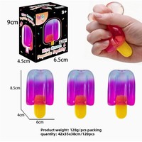 Jouet de décompression en silicone dégradé en forme de bâtonnet de glace, à pression sonore pour soulager le stress, à récupération lente, populaire sur internet