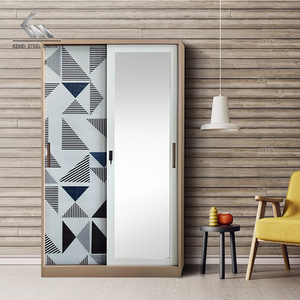 Armoire Métallique de Chambre en Gros, Meuble de Rangement pour Vêtements en Acier, <span class=keywords><strong>Almirah</strong></span> Coulissante, Fabriqué en Chine - Product Image 2