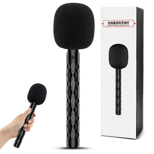 Adaptador de Mano H1 para Micrófono Inalámbrico de Solapa, Empuñadura para Entrevistas de Reporteros de TV y Noticias, para Micrófonos DJI <span class=keywords><strong>Rode</strong></span> - Product Image 1