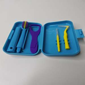 Portable maison gomme <span class=keywords><strong>ortho</strong></span> étui de retenue orthodontique soins bucco-dentaires voyage pliable kit de brosse dentaire interdentaire - Product Image 6