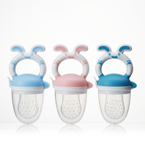 Mumlove Mangeoire en forme <span class=keywords><strong>de</strong></span> lapin pour fruits et légumes frais Tétine Mangeoire pour bébé en silicone sans BPA Mangeoire pour bébé - Product Image 1