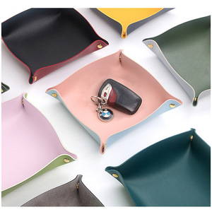 Instagram-worthy color-blocked desktop <b>storage</b> tray, key tray, fruit and sunflower <b>seed</b> dish, desktop ornament, home <b>storage</b> - Product Image 1