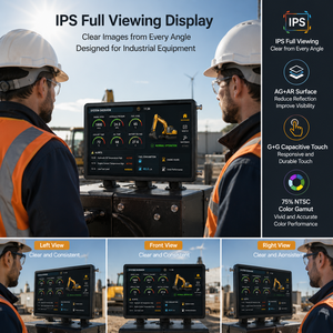 Module LCD TFT haute luminosité TMK 8 pouces 1280*720 IPS 4 voies LVDS 1000 Nits, visionnement complet AG <span class=keywords><strong>AR</strong></span> -30°C~+85°C, pour extérieur intégré - Product Image 3
