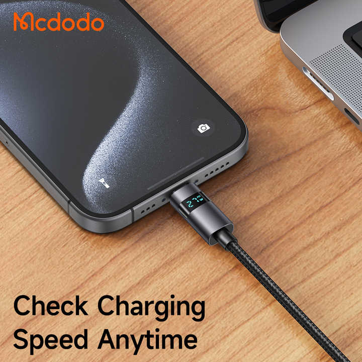 Mcdodo 561/657 Charging Power Display Data Cables USB-C 1.2M High Power Safe E-Mark Chip PD 100W USB Type C Cable for Samsung Ip