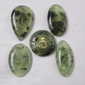 Prehnite Naturelle de Qualité, Formes Mixtes, Cabochons Verts, pour la Guérison Spirituelle, Cristal Brut en Vrac pour la Fabrication de Bijoux, Bénéfices Personnalisés de la Prehnite - Product Image 5