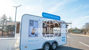 Chinese Fast Hot Dog Towable Concession Carts Deep Fryer Mobile Trailers Retro Food Truck With Full Kitchen - Product Image 4