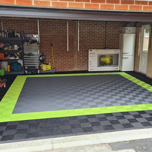 Piso Laminado Estilo Moderno Tapete Antiderrapante Plástico PVC Azulejos para Garagem Piso de Lavagem de Carros - Product Image 3