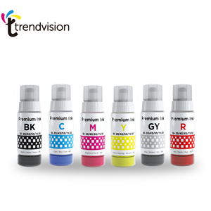 Trendvision CN <span class=keywords><strong>GI</strong></span> 6 Farben Serie Premium-Farbstoff 70ml für G570 G670 Pixma Mg6620 Ersatz Digitaldruck für - Product Image 1