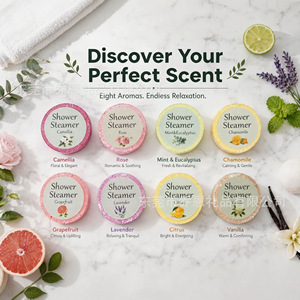 Coffret de 8 bombes de bain aromatiques pour la relaxation et le soulagement du stress, idéal pour un cadeau - Product Image 4
