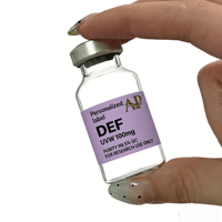 Étiquette personnalisée résistante à l'huile, peptide, papier synthétique multi-tailles