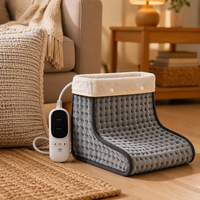 Chauffe-pieds électrique portable alimenté par USB avec réglage de la chaleur et minuterie, chauffage au graphène pour sous le bureau, au bureau ou à la maison
