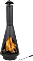 Venta Directa de Fábrica, Mesa Chimenea para Patio con Altura Ajustable, Chimenea de Leña
