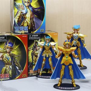 Saint Seiya อนิเมะเรื่องตำนานผ้า LEO aiolia Aquarius Camus มะเร็ง deathmask อัศวินสีทองของเล่นโมเดลการกระทำพีวีซี - Product Image 3