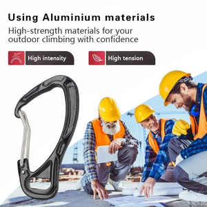 Bán buôn tùy chỉnh nhỏ nhỏ Anodized nhôm 6061 Carabiner móc Keychain an toàn khóa Clip 0.8kn phá vỡ tải leo núi - Product Image 6