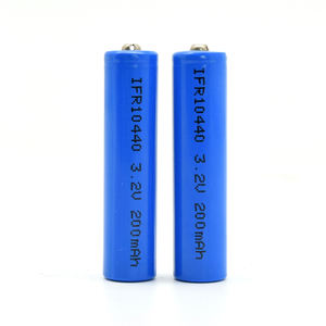 Cylindrical LiFePO4 battery ifr10440 3,<strong>2</strong> v 200mAh LiFePO4 cell package - Product Image 2