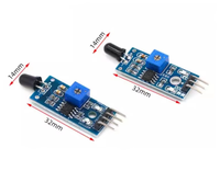 Modul Sensor Api Papan Biru, Modul Deteksi Sumber Api, Modul Penerima Inframerah, Sistem 3-kabel, Sistem 4-kabel
