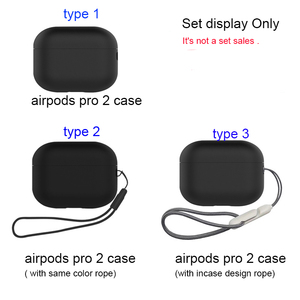 สำหรับ <span class=keywords><strong>airpods</strong></span> Pro <span class=keywords><strong>เคส</strong></span>ป้องกันพร้อมสายคล้อง<span class=keywords><strong>เคส</strong></span>ซิลิโคนนิ่มเคสหูฟังไร้สายสำหรับ <span class=keywords><strong>airpods</strong></span> Pro 2 - Product Image 2