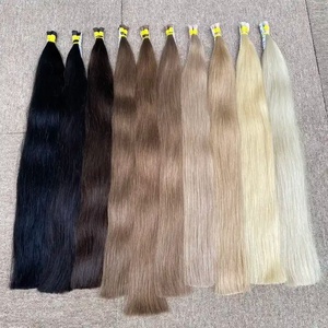 Extension per capelli alla rinfusa a prezzo all'ingrosso forte e setoso doppio annegamento 100 grammi colori scuri 18 pollici - Product Image 2