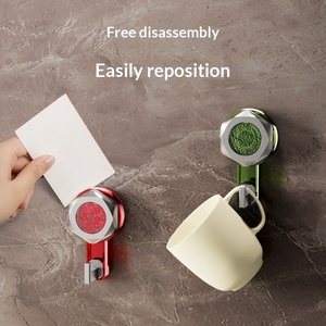 Gancho giratorio con ventosa <span class=keywords><strong>de</strong></span> ABS, potente succión sin perforaciones, para baño, inodoro, cocina, puerta, sin dejar rastro, con capacidad <span class=keywords><strong>de</strong></span> carga para toallas - Product Image 3